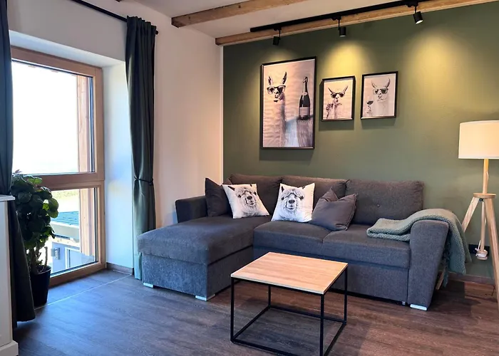 Moderne - Alpakahof Zum Himmelreich, Traumhafte Lage, Terrasse Mit Weitblick, Kostenfreier Parkplatz, Nähe Kurklinik, Optional Sauna