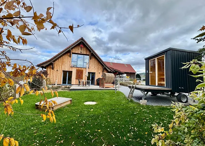 Moderne - Alpakahof Zum Himmelreich, Traumhafte Lage, Terrasse Mit Weitblick, Kostenfreier Parkplatz, Nähe Kurklinik, Optional Sauna Bad Gottleuba